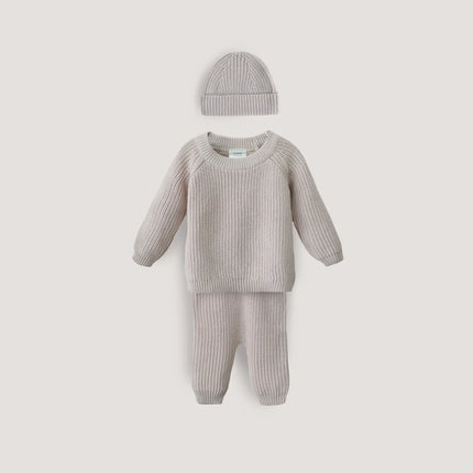 <tc>Mushie</tc> Baby Mütze Chunky Knit Beige