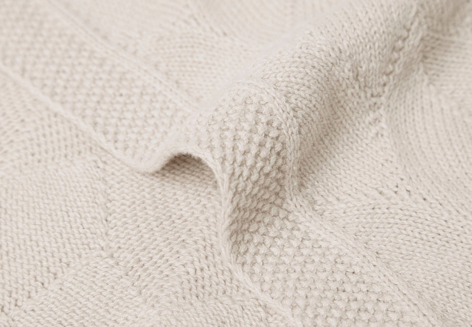 Jollein Bettdecke Shell Knit Nougat 100x150cm