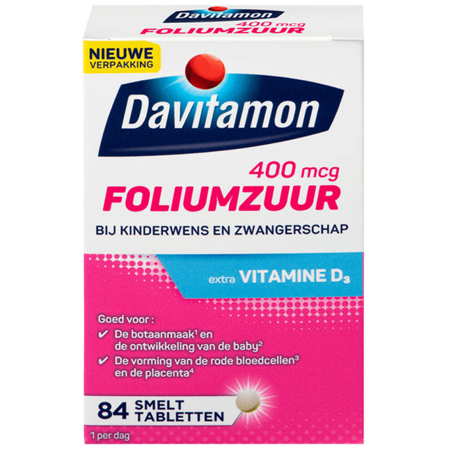 Davitamon Vitamine für die Schwangerschaft Folsäure mit Vitamin D3