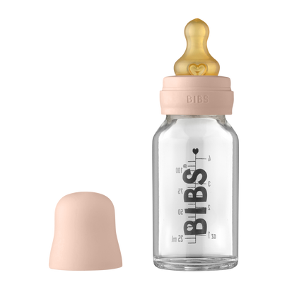 BIBS Babyflasche Glas 110ml Blush
