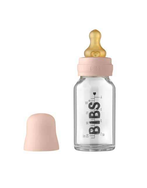 BIBS Babyflasche Glas 110ml Blush
