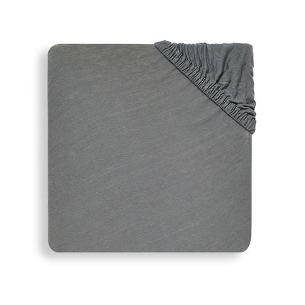 Jollein Spannbetttuch Jersey Storm Grey 40x90cm