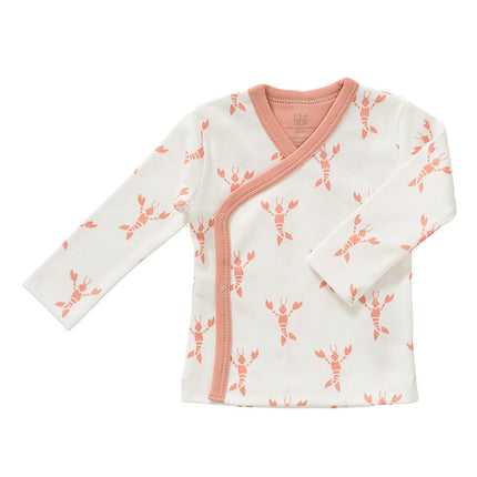 Fresk Wickel-Cardigan Lobster Coral Pink