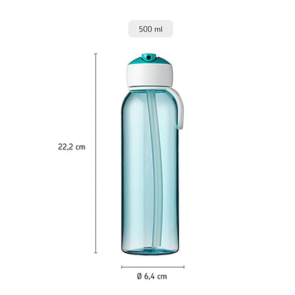 Mepal Wasserflasche Kind Flip-Up Campus 500ml Türkis