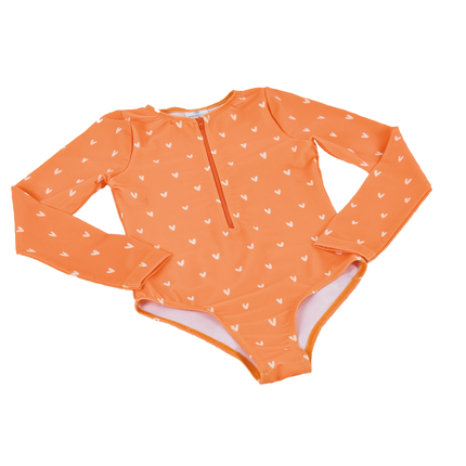 Swim Essentials UV-Badeanzug Herzen Orange