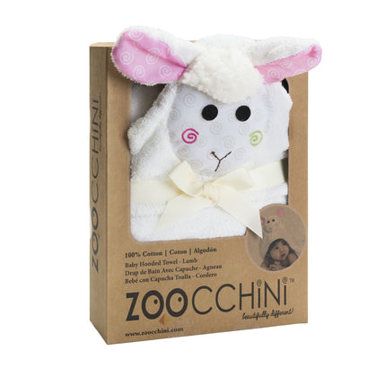 Zoocchini Bademantel Baby Lola Das Lamm aus Baumwolle