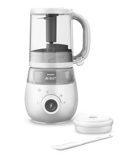 Philips Avent Küchenmaschine, Dampfgarer und Mixer 4-in-1 Grau