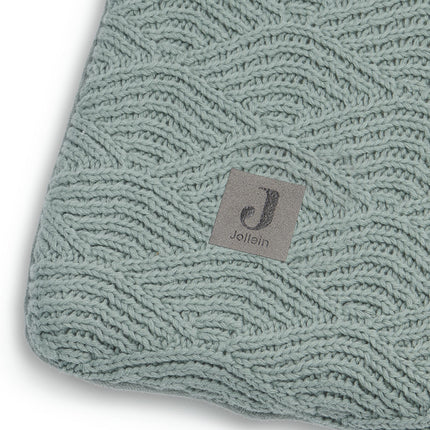 <tc>Jollein</tc> Wickelauflagenbezug River Knit Ash Green 75x85cm