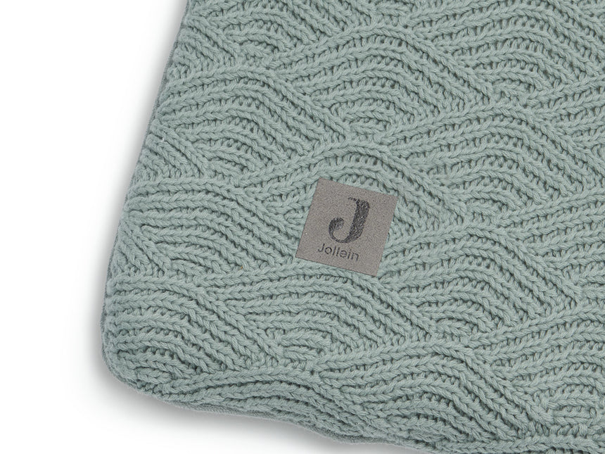 <tc>Jollein</tc> Wickelauflagenbezug River Knit Ash Green 75x85cm