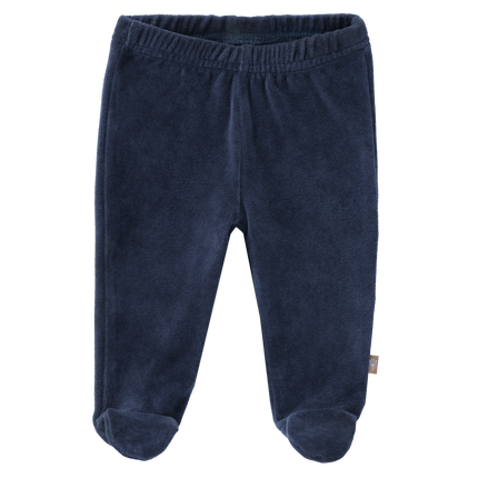 Fresk Babyhose Velours mit Indigo-Fuß