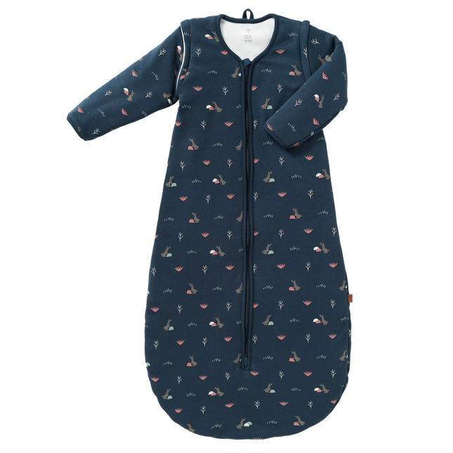 Fresk Baby Kaninchen Schlafsack mit abnehmbarem Ärmel Mood Indigo 90cm