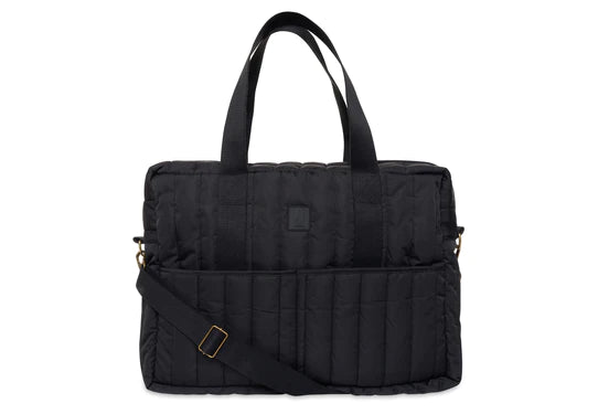 Jollein Wickeltasche Puffed Moos Schwarz