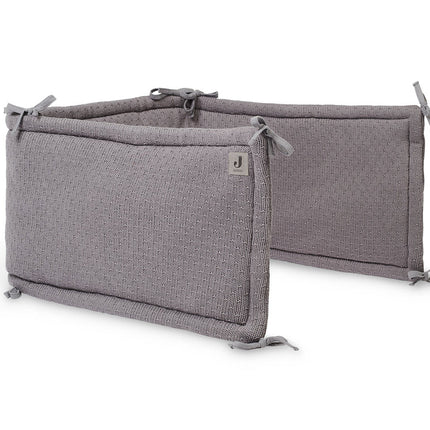 Jollein Bettgestell Bliss Knit Storm Grey 35x180cm