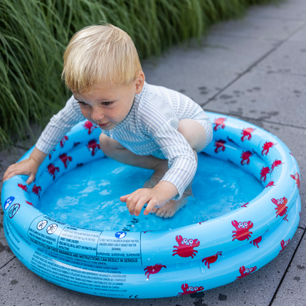 Swim Essentials UV-Badeanzug Streifen Blau/Weiß