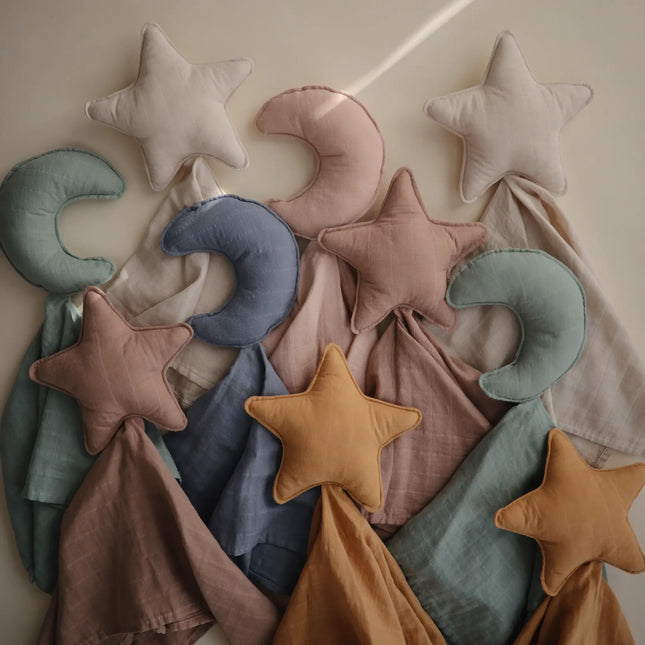 Mushie Kuscheldecke Lovey Star Natural