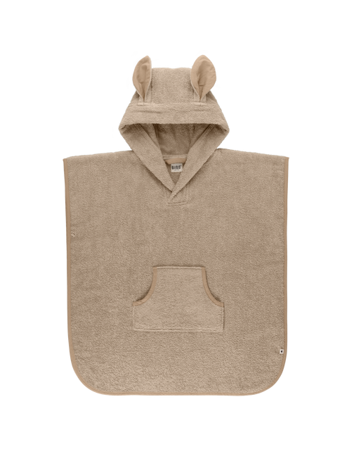 BIBS Bademantel Baby Poncho Känguru Vanille