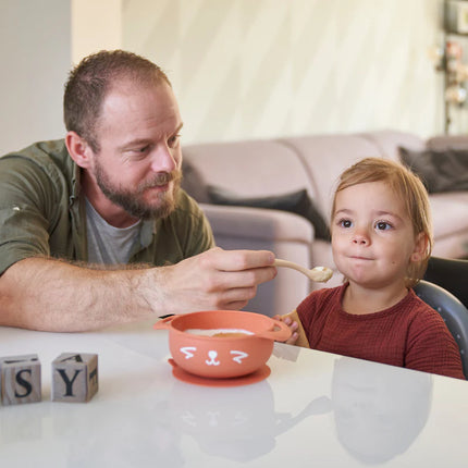 <tc>Babymoov</tc> Babyschüssel Silikon mit Löffel Fuchs