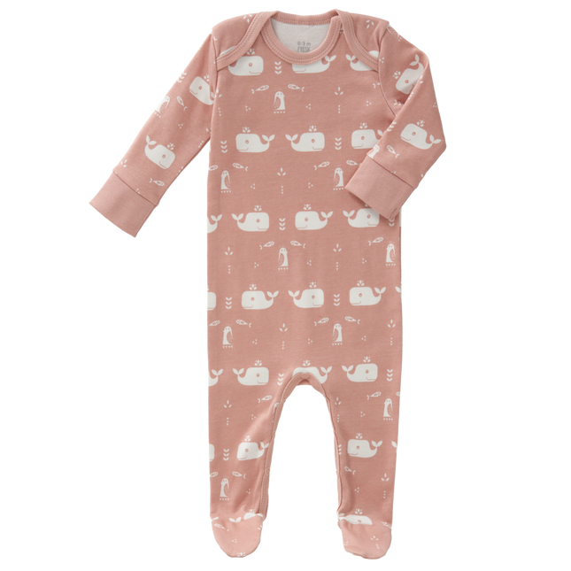 Fresk Baby-Pyjama mit Fußwal Mellow Rose