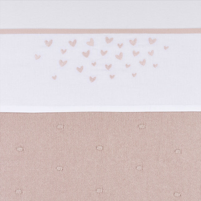 Meyco Wiegetuch Hearts Soft Pink 75X100cm