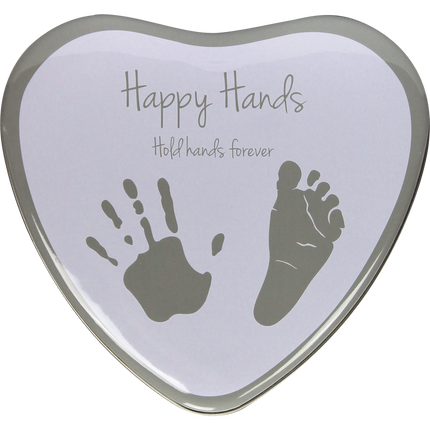 Dooky Geschenkbox Herzform Silber Happy Hands