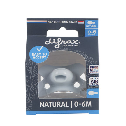 Difrax Schnuller 0-6 Uni Natural Ice Blue