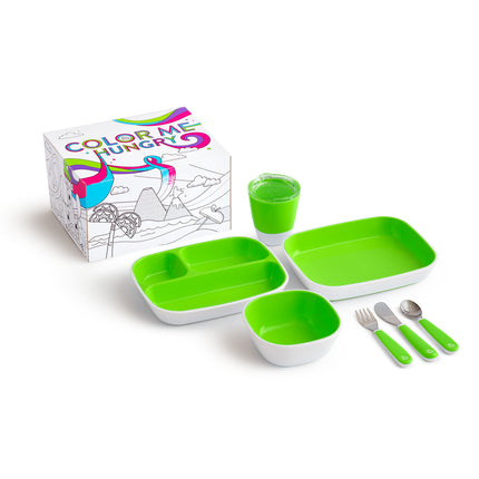 Munchkin Kindergeschirr Color Me Hungry Green