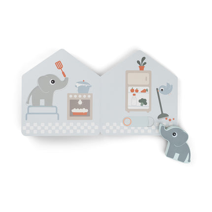 Done by Deer Baby Booklet Hirsch Freunde Elefant