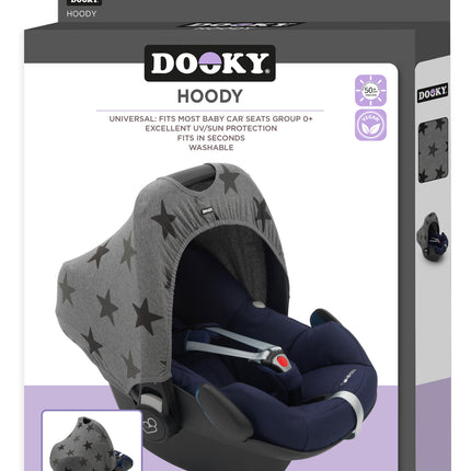 Dooky Maxi Cosi Sun Hood Hoody Stars Grey