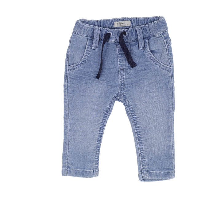 Riffle Babyblaue Denim-Hose