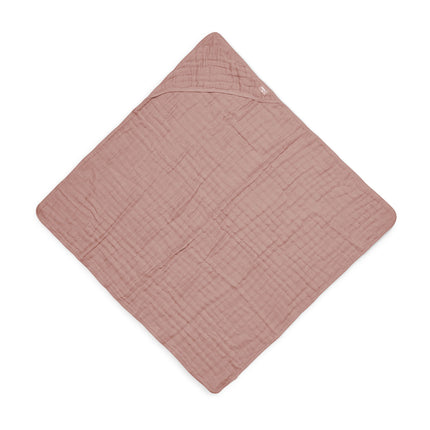 Jollein Badeumhang Baby Wrinkled Cotton Rosewood 75x75cm