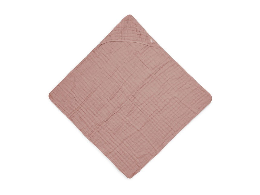 Jollein Badeumhang Baby Wrinkled Cotton Rosewood 75x75cm