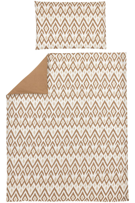 Meyco Bettbezug 100X135cm Ikat Sand Toffee