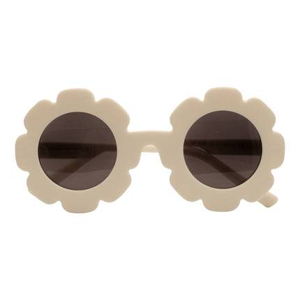 JeP Kids Baby Sonnenbrille Blume Off White 2+ Jahre