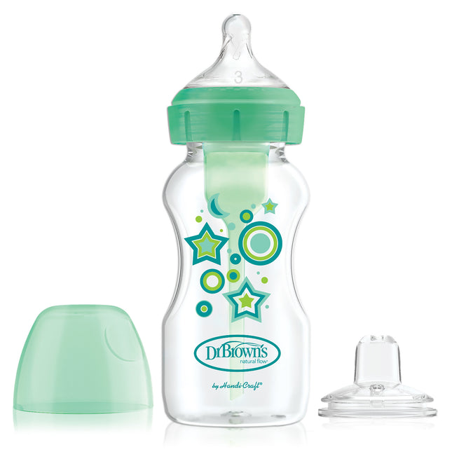 Dr. Brown's Optionen + Flasche zu Sippystarter kit BH 270ml grün