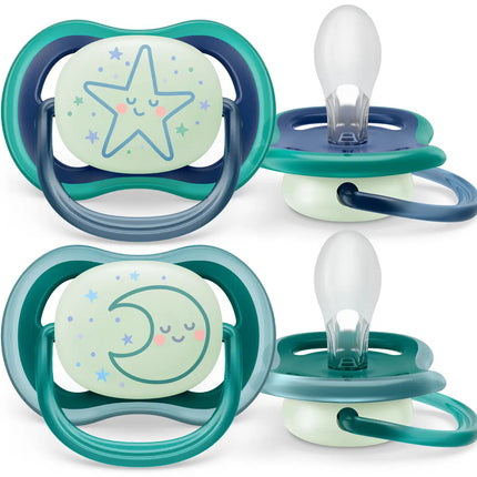 Philips Avent Schnuller +6 Monate Air Night Star/Moon