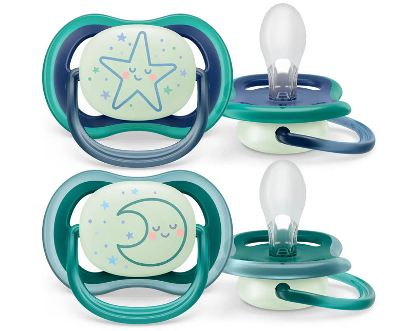 Philips Avent Schnuller +6 Monate Air Night Star/Moon