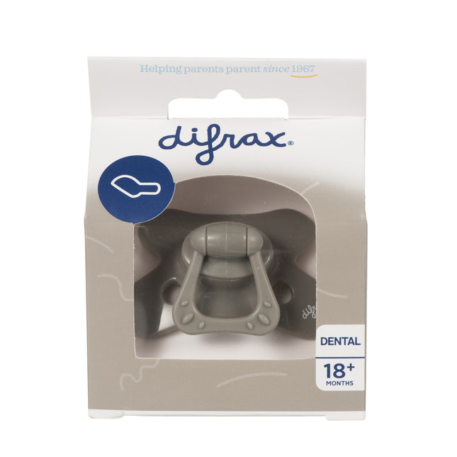 Difrax Schnuller 18+ Dental Uni Clay Grey