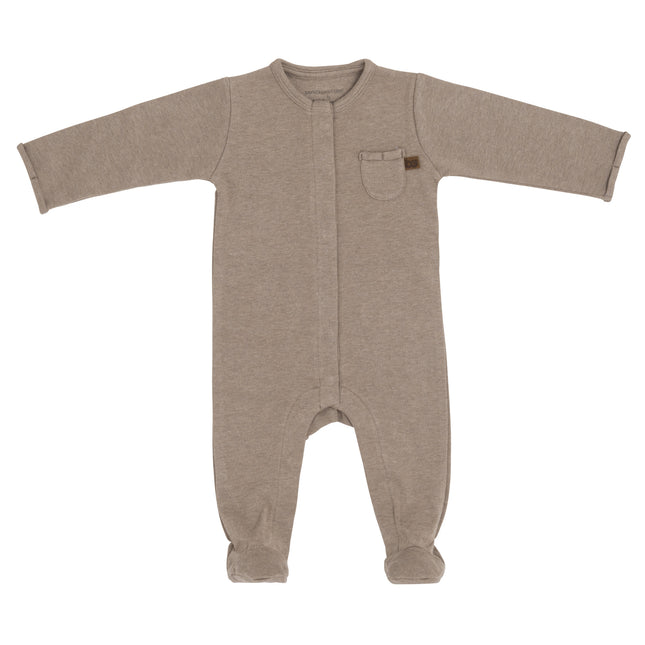 Baby's Only Baby-Body mit Füßen, Melange Clay