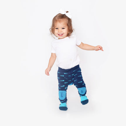 Zoocchini Baby-Legging Sherman The Shark inklusive Socken 6/12 Monate