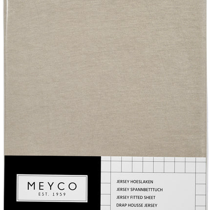 Meyco Spannbetttuch Jersey Boxmatratze 75X95cm Sand