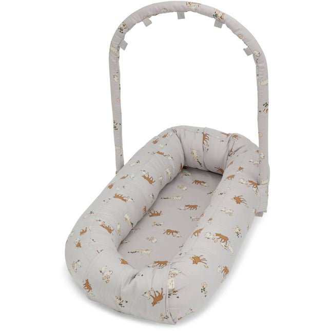 Konges Slojd Baby Nest Farm Bleu 83x43cm