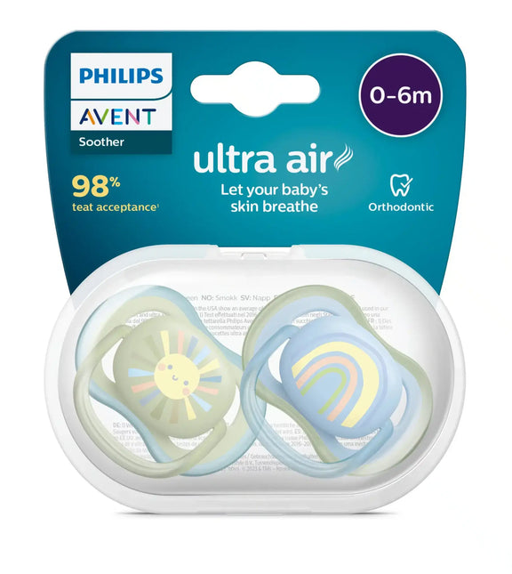 Philips Avent Schnuller +0 Monate Air Sun Rainbow Mix