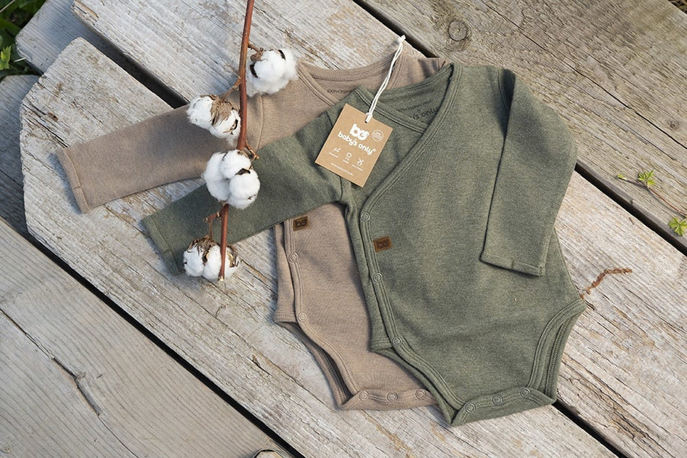 Baby's Only Body Langarm Melange Khaki