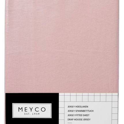 Meyco Spannbettlaken Jersey Altrosa 60x120cm