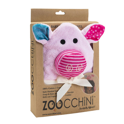 Zoocchini Bademantel Baby Pinky The Ferkel Baumwolle