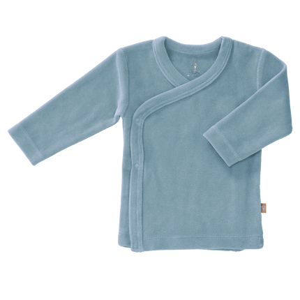 Fresk Baby Strickjacke Velours Blue Fog