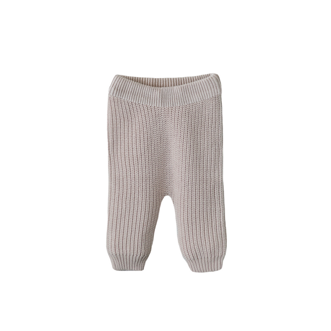 Mushie Baby Hose Chunky Knit Beige