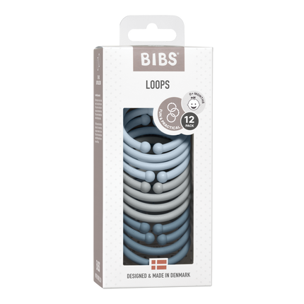 BIBS Spielringe Babyblau/Wolke/Petrol 12St