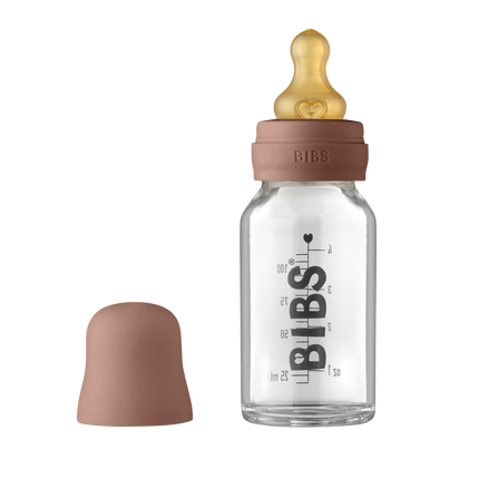 BIBS Babyflasche Glas 110ml Woodchuck