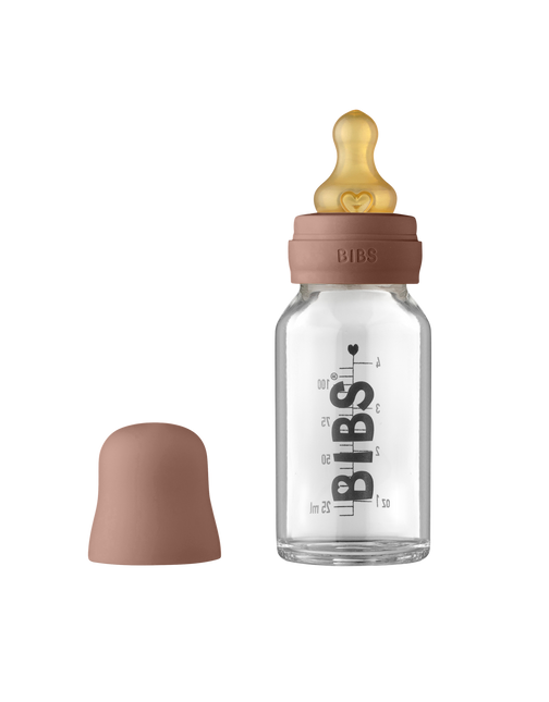 BIBS Babyflasche Glas 110ml Woodchuck